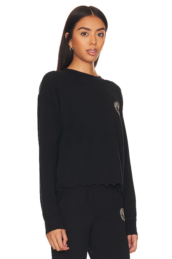 view 2 of 5 Karma Thermal Sweatshirt in Black