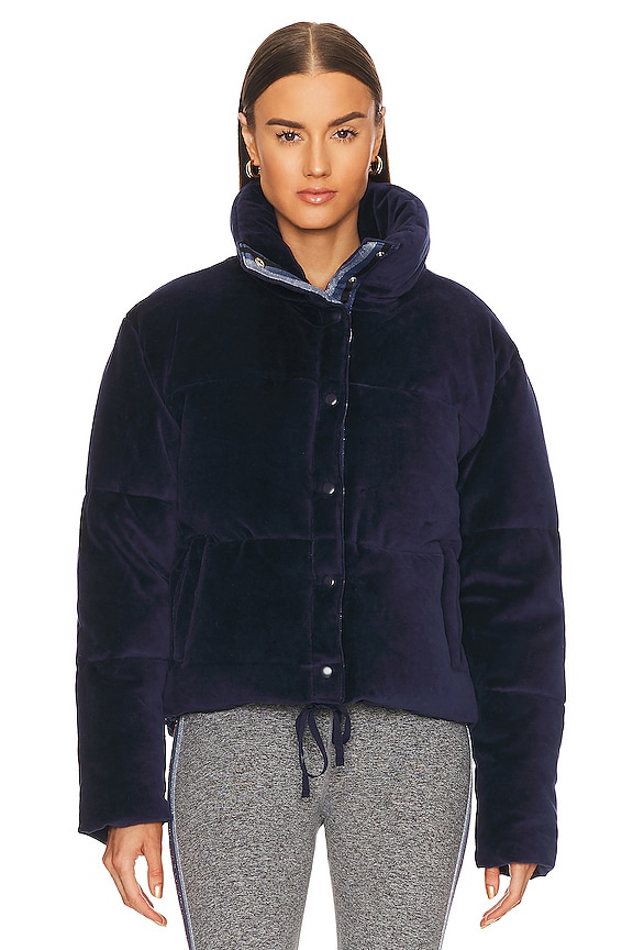 view 2 of 5 Velour Puffer Jacket in Midnight Sky