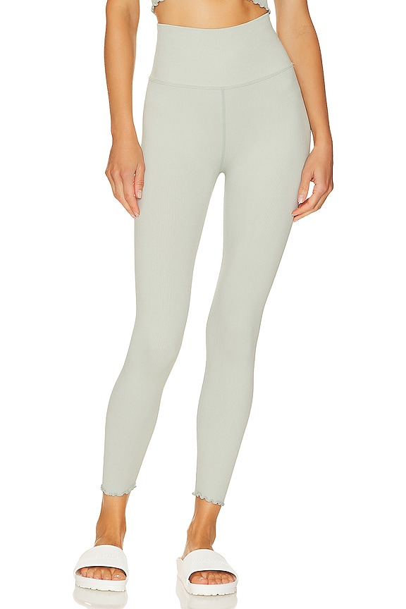 view 1 of 4 Love Sculpt Seamless 7/8 Ruffle Legging in Sage