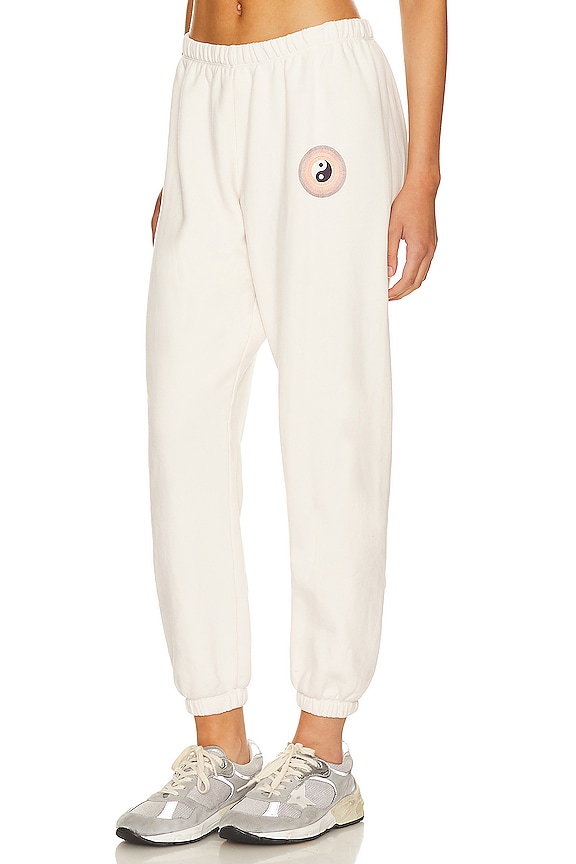 view 2 of 4 PANTALON SWEAT YIN YANG MALIBU in White Sand