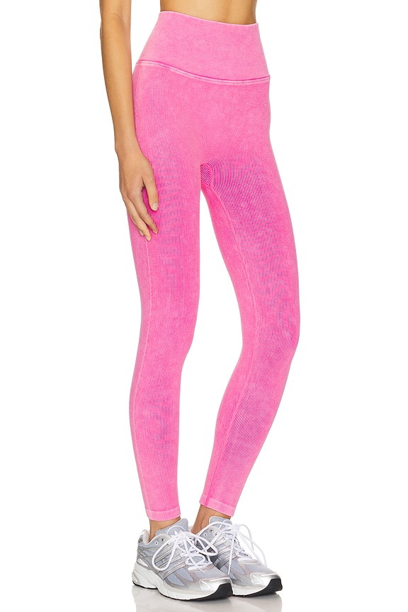 view 2 of 4 Love Sculpt Washed 7/8 Legging in Neon Pink