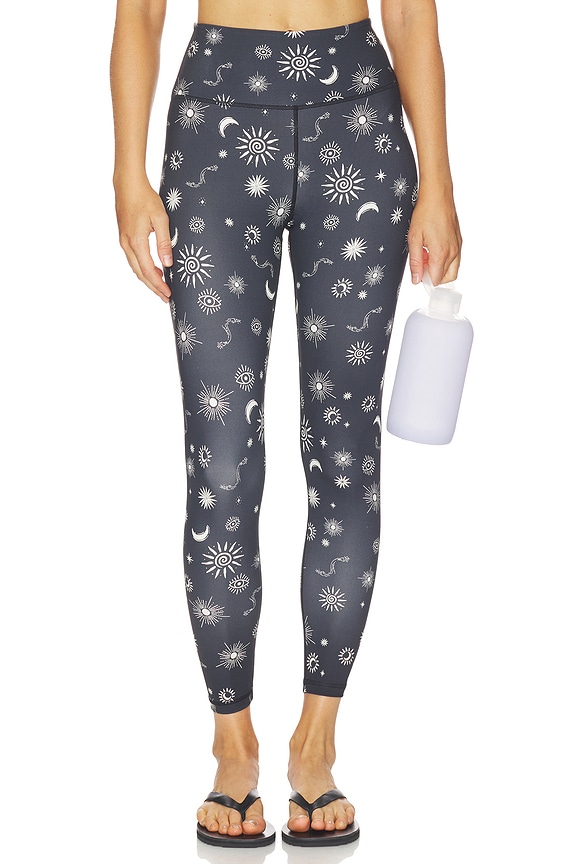 view 1 of 6 Solstice Lotus 7/8 Legging in Black