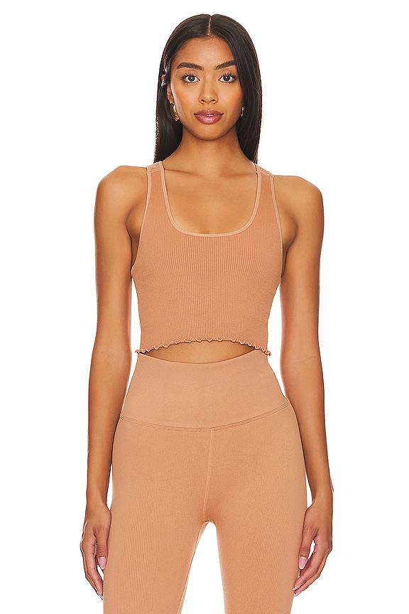 view 1 of 4 DÉBARDEUR CROPPED AMOR in Deep Rust