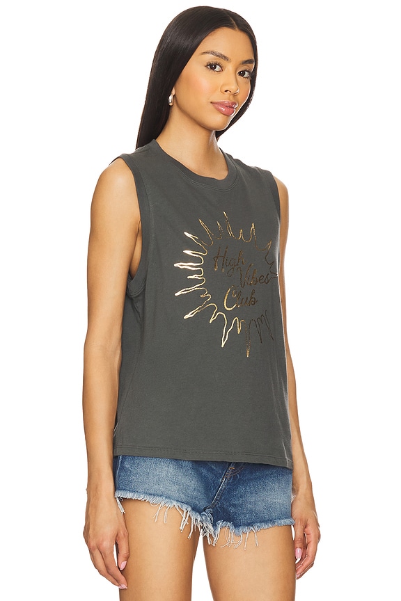 view 2 of 5 High Vibes Bowery Tank Top in Ash