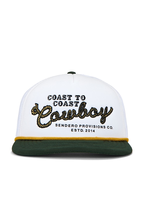 view 1 of 2 Coast To Cowboy Hat in White & Green