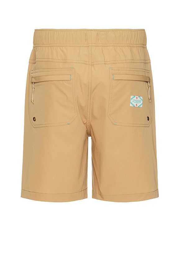 view 2 of 5 Bajada Hybrid Shorts in Desert Khaki