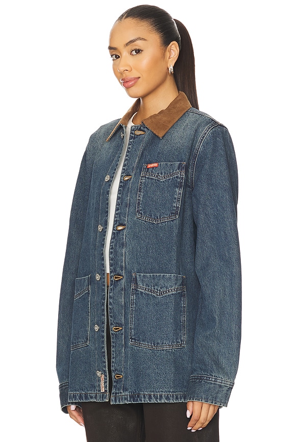view 2 of 4 Rustler Chore Jacket in Blue Denim