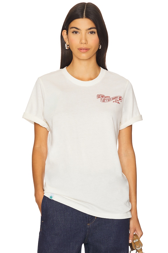 view 2 of 4 Giddy Up Tee in Vintage White