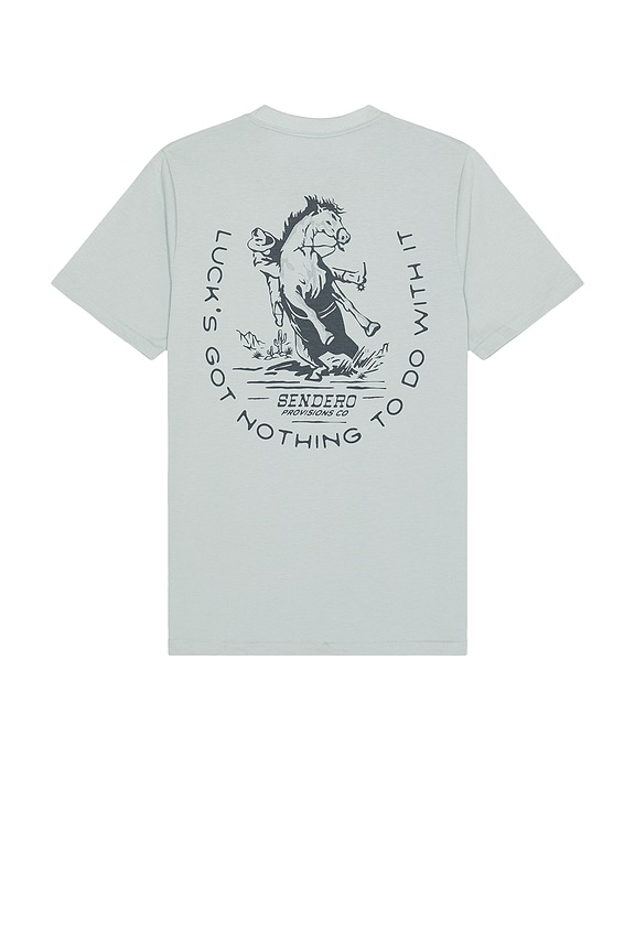 view 1 of 4 No Luck Tee in Big Sky Blue