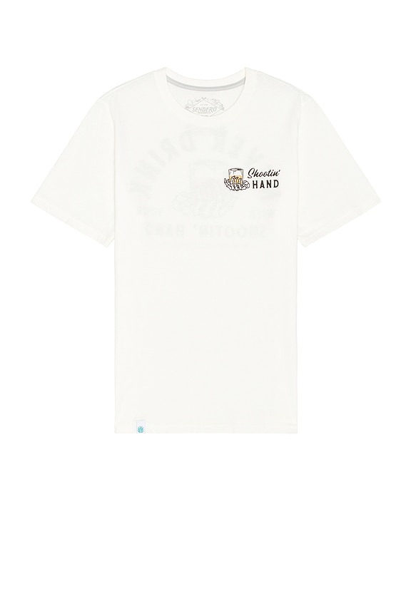 view 2 of 5 Shootin' Hand T-Shirt in Vintage White