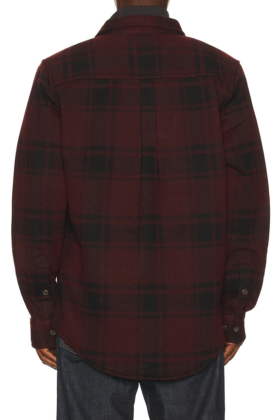 view 2 of 5 FLANELLE PINEDALE in Black & Maroon
