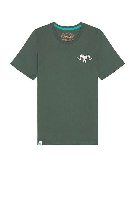 view 2 of 3 Big Horn Tee in Military Green
