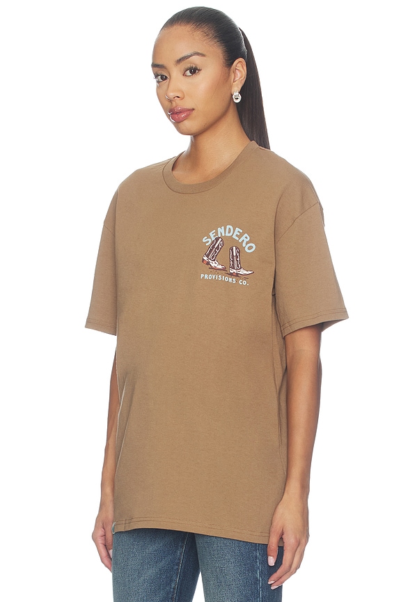 view 2 of 4 High Stepper Vintage Tee in Light Brown