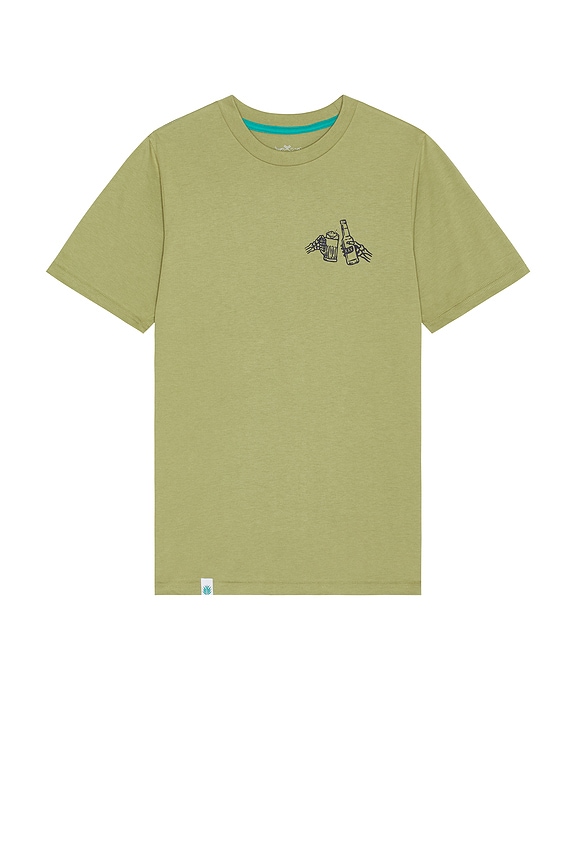 view 2 of 3 Shootin' Hand Salud T-Shirt in Sage