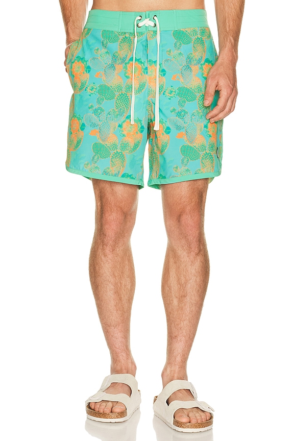 view 1 of 6 Point Bar Boardshort in Verde Vivo Nopal Cosmico