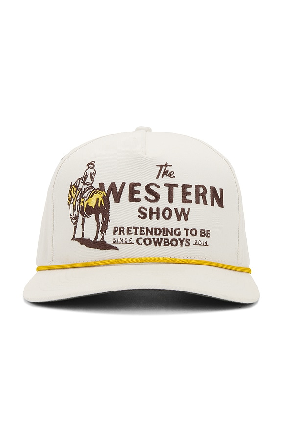 view 2 of 3 Western Show Hat in White