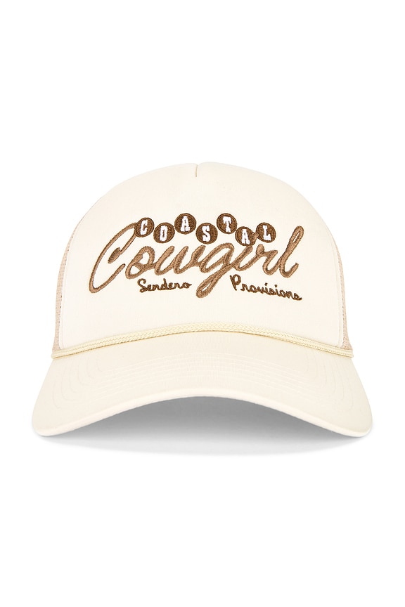 view 2 of 4 GORRA DE CAMIONERO COASTAL COWGIRL in Cream & Brown