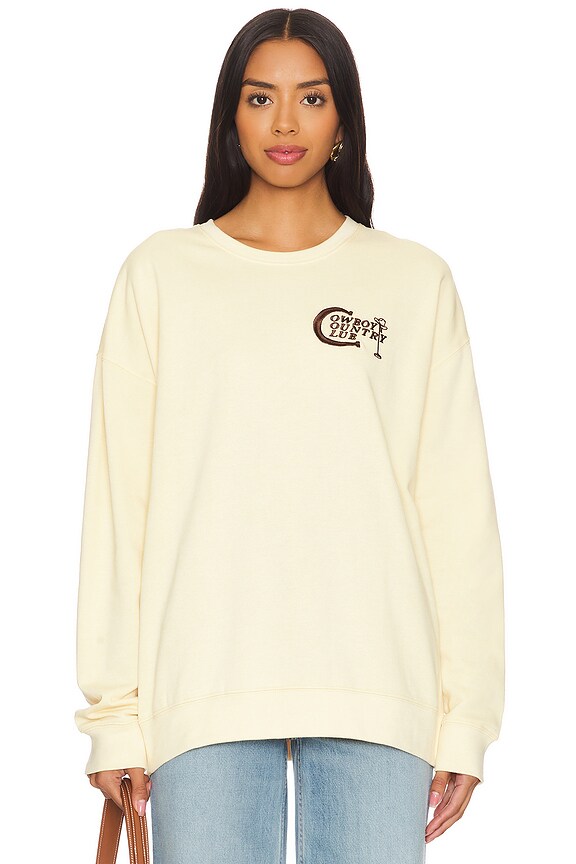 view 2 of 5 Cowboy Country Club Crewneck in Cream