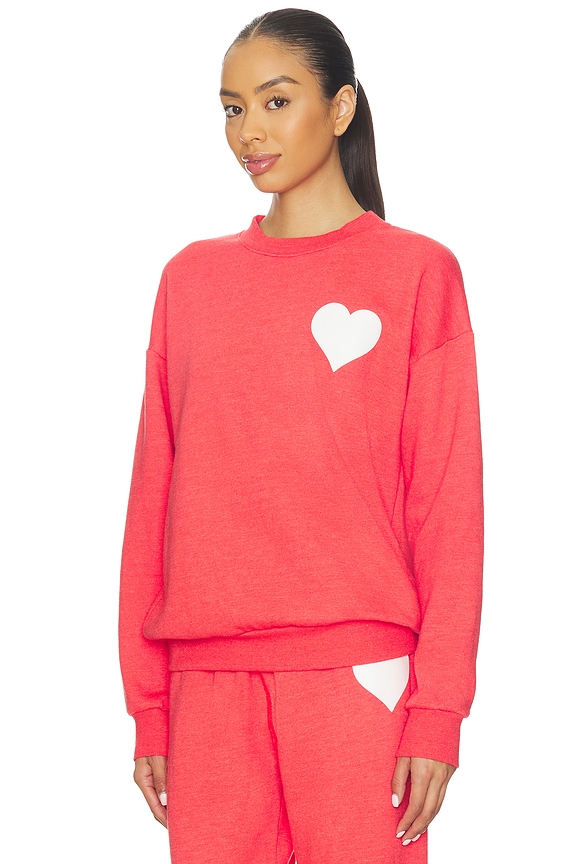 view 2 of 4 Heart Sweatshirt in Rouge