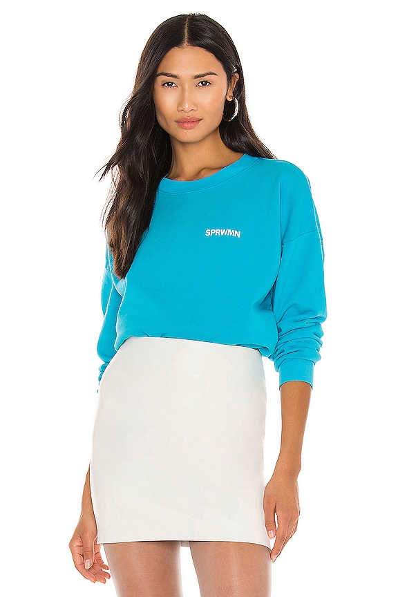 view 2 of 5 Small Logo Sweatshirt in Turquoise