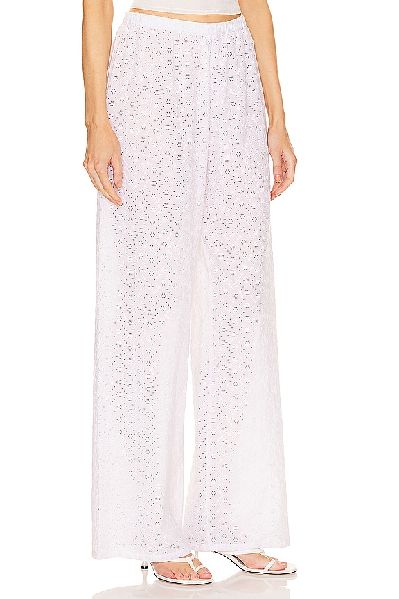 view 2 of 4 PANTALON PULL ON in White