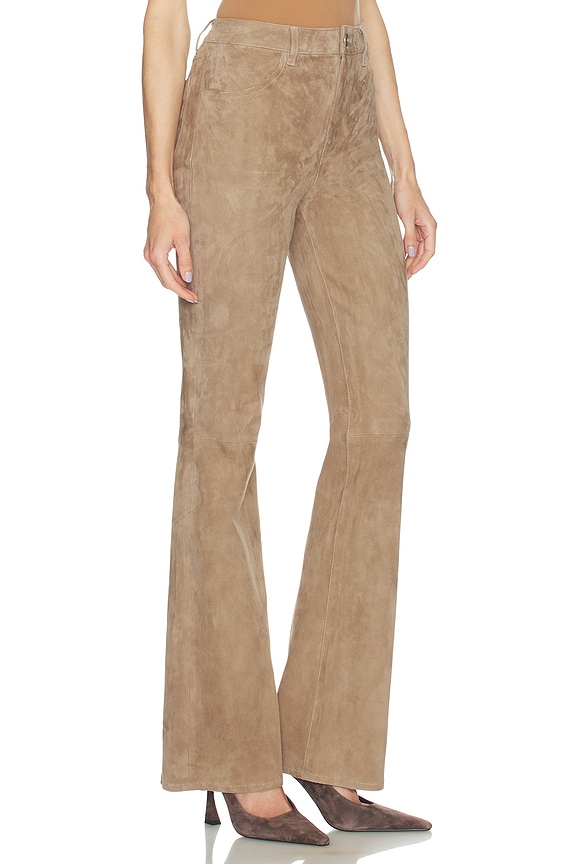 view 2 of 6 5 Pocket Micro Flare Pant in Taupe