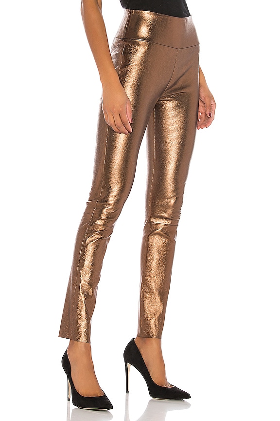 view 2 of 4 High Waist Ankle Legging in Dark Bronze