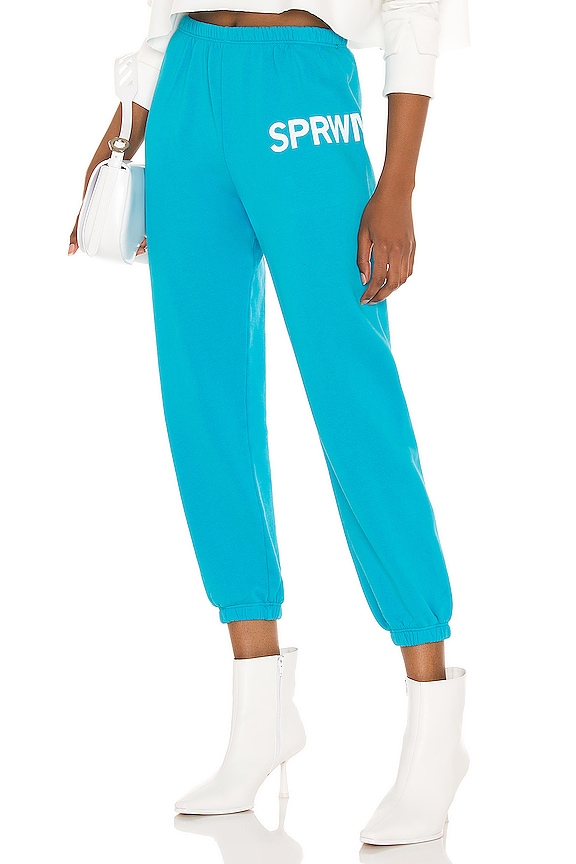 view 1 of 5 Small Logo Sweatpant in Turquoise