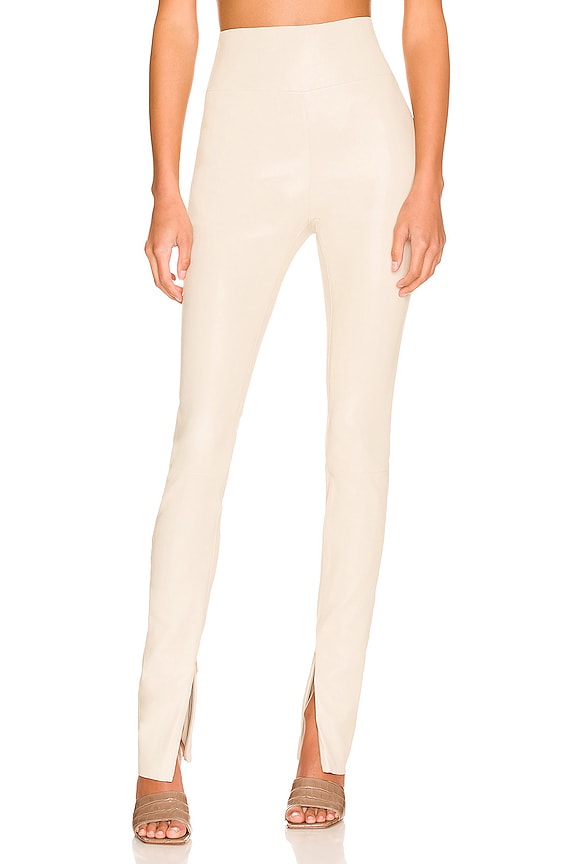 view 1 of 4 Ankle Legging With Zipper in Off White