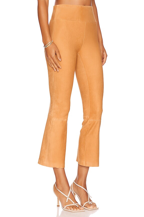 view 2 of 4 Crop Flare Legging in Camel