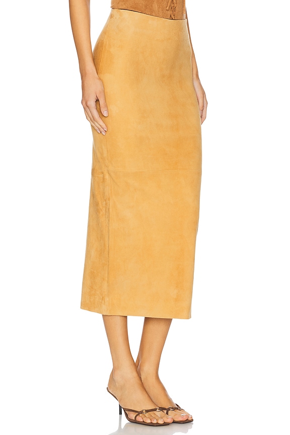 view 2 of 6 튜브 스커트 in Suede Nutmeg