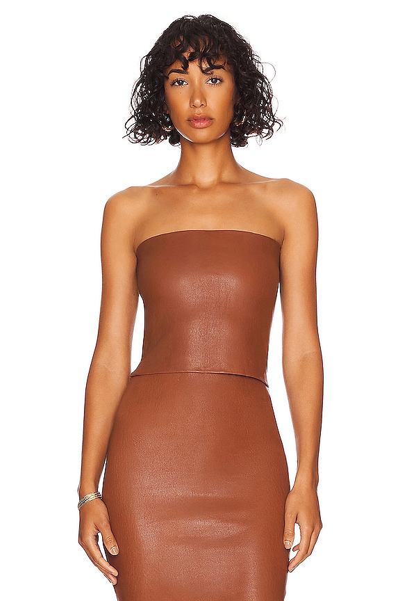 view 1 of 4 Tube Top in Cinnamon