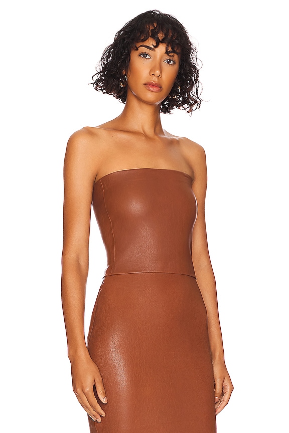 view 2 of 4 Tube Top in Cinnamon