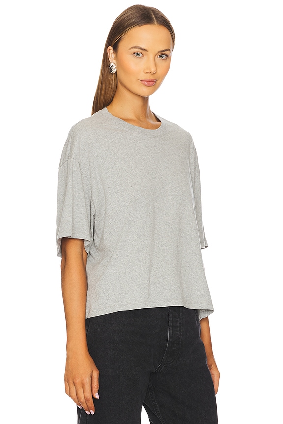 view 2 of 4 Oversized Boxy T-Shirt in Heather Grey