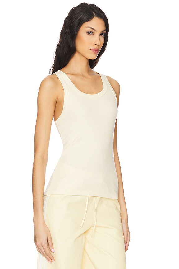 view 2 of 4 Fitted Scoop Tank Top in Butter