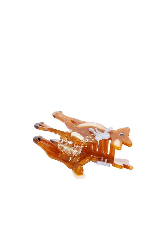 view 2 of 8 Hand-Painted Fawn Claw Hair Clip in 