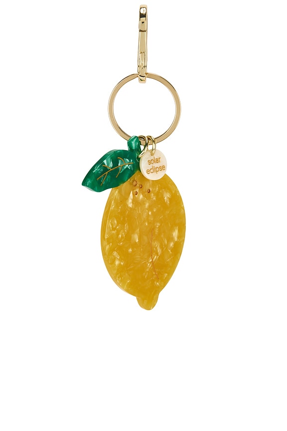 view 2 of 4 Hand-painted Bag Charm in Lemon