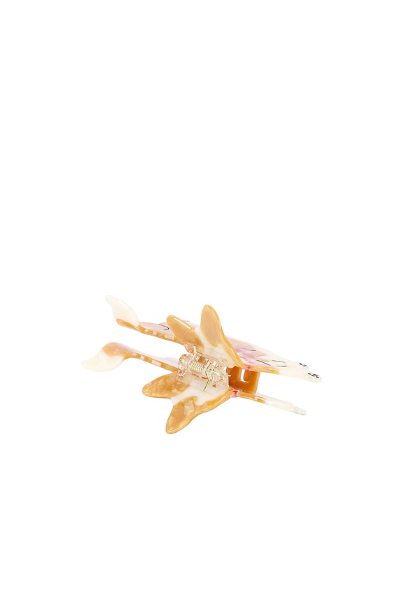 view 2 of 4 Hand-Painted Corgi Claw Hair Clip in 