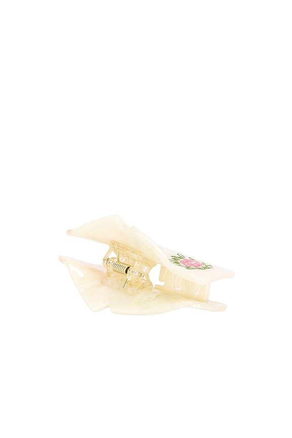 view 2 of 5 Hand-Painted Mini Flower Mahjong Claw Hair Clip in 