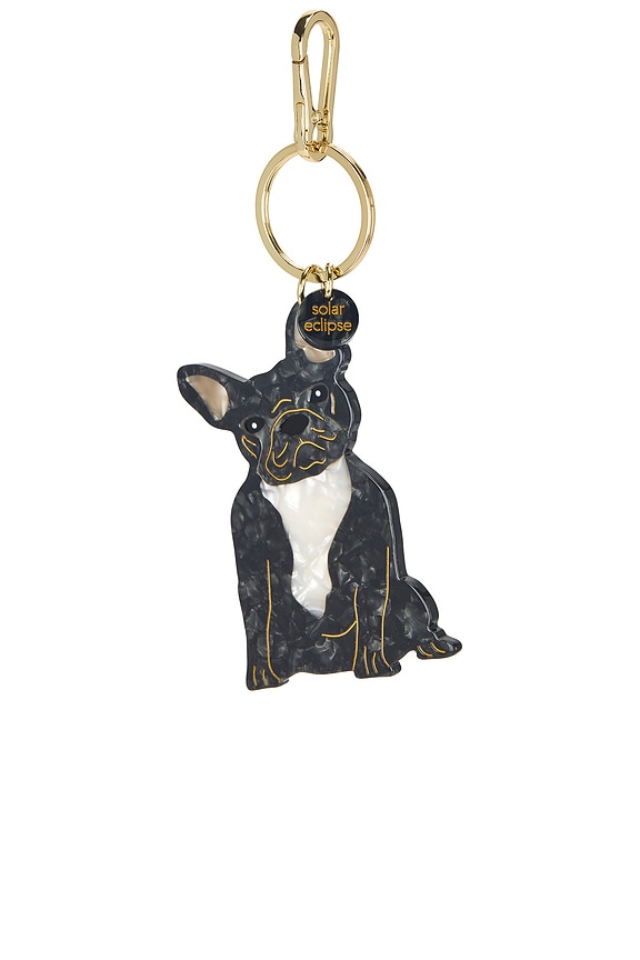 view 1 of 4 Hand-painted Bag Charm in Frenchie Dog