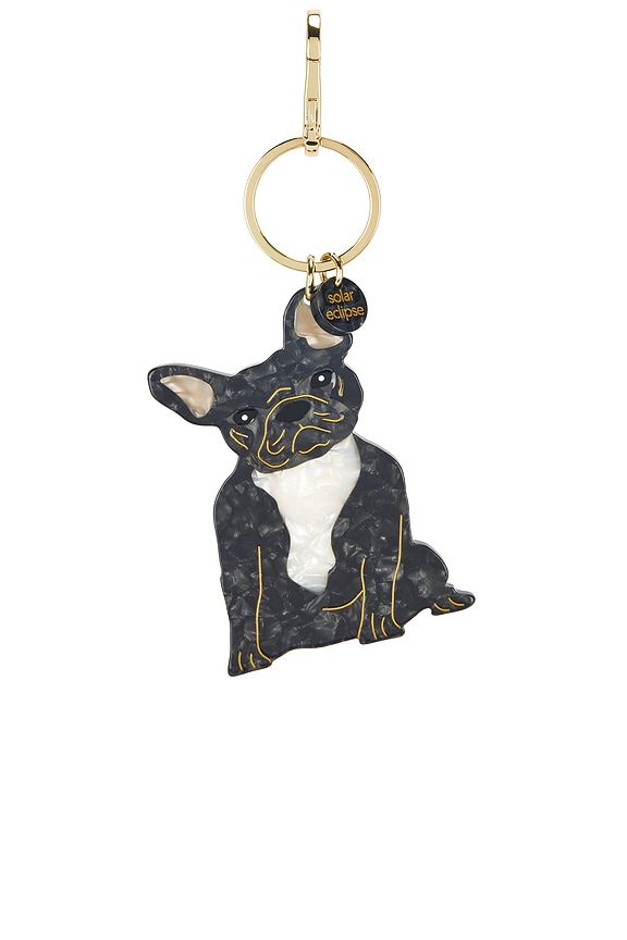view 2 of 4 Hand-painted Bag Charm in Frenchie Dog