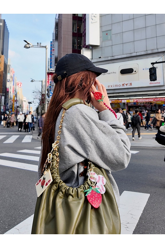 view 2 of 2 PORTE-CLÉS STRAWBERRY KEYCHAIN in 