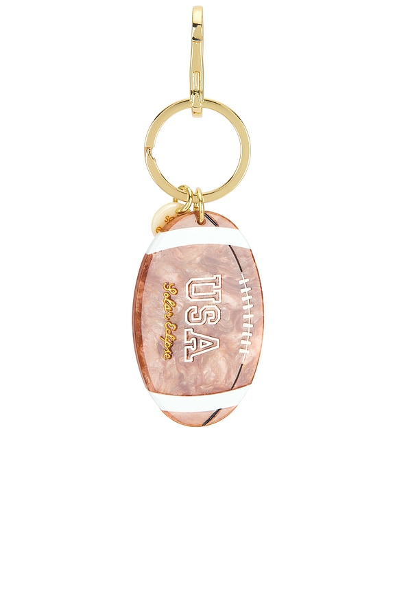 view 2 of 5 Hand-Painted Vintage Football Bag Charm in 