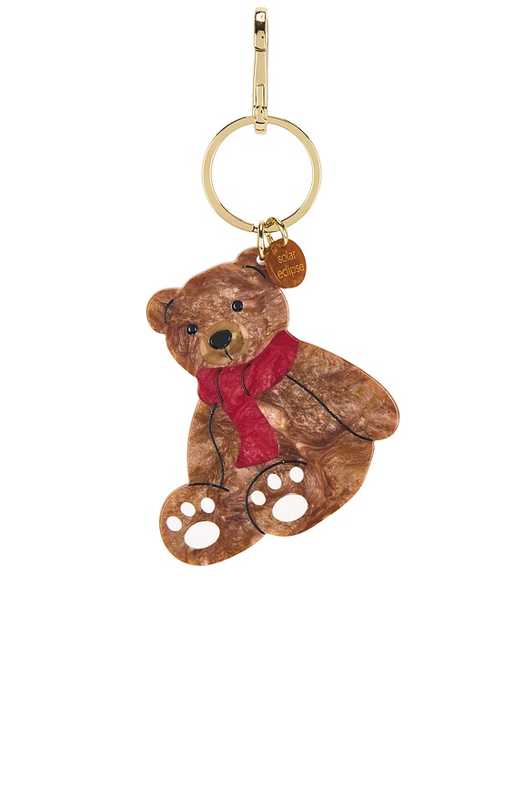 view 2 of 4 Hand-painted Bag Charm in Teddy Bear