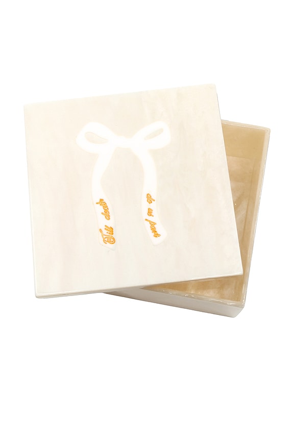 view 2 of 4 Til Death Do Us Part Trinket Box in Cream