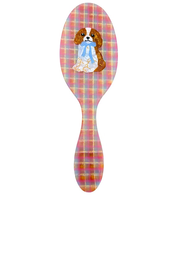 view 1 of 5 Hand-painted King Charles Amazing Hair Day Brush in 