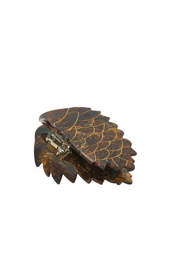 view 2 of 5 Hand-Painted Pinecone Claw Hair Clip in 