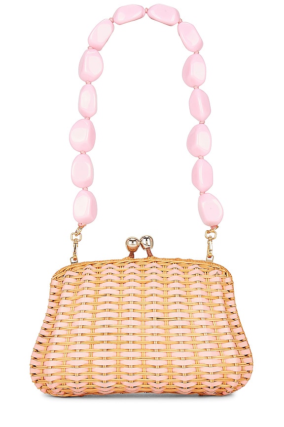 view 2 of 5 Blair Clutch in Light Honey With Rose