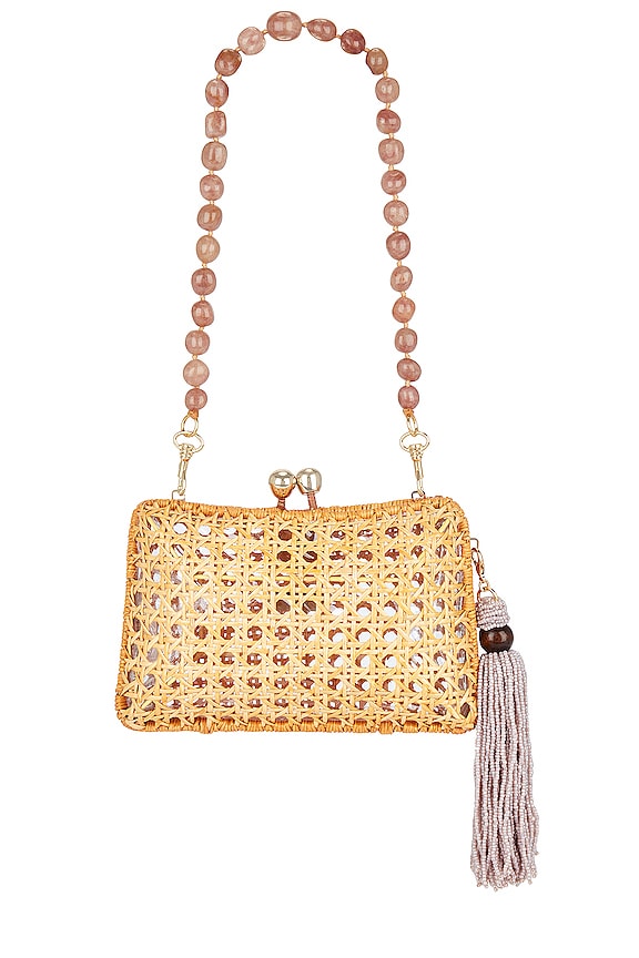 Serpui Charlotte Clutch in Light Honey REVOLVE