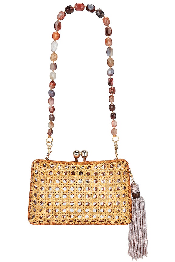 Serpui Charlotte Clutch in Light Honey REVOLVE